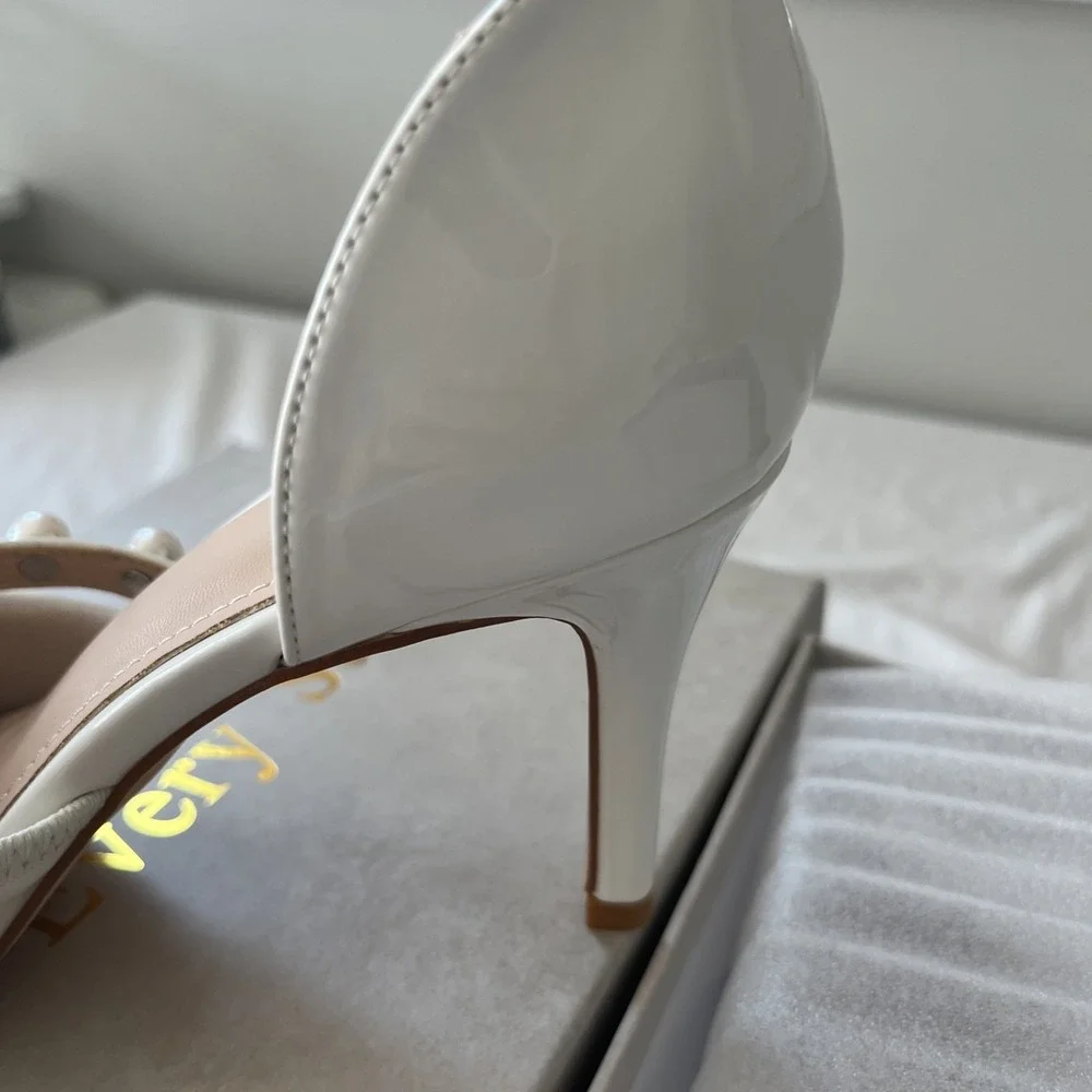 Women High Stilettos Heel Ankle Strap Pointed Toe Wedding Party Dress Pump Shoes